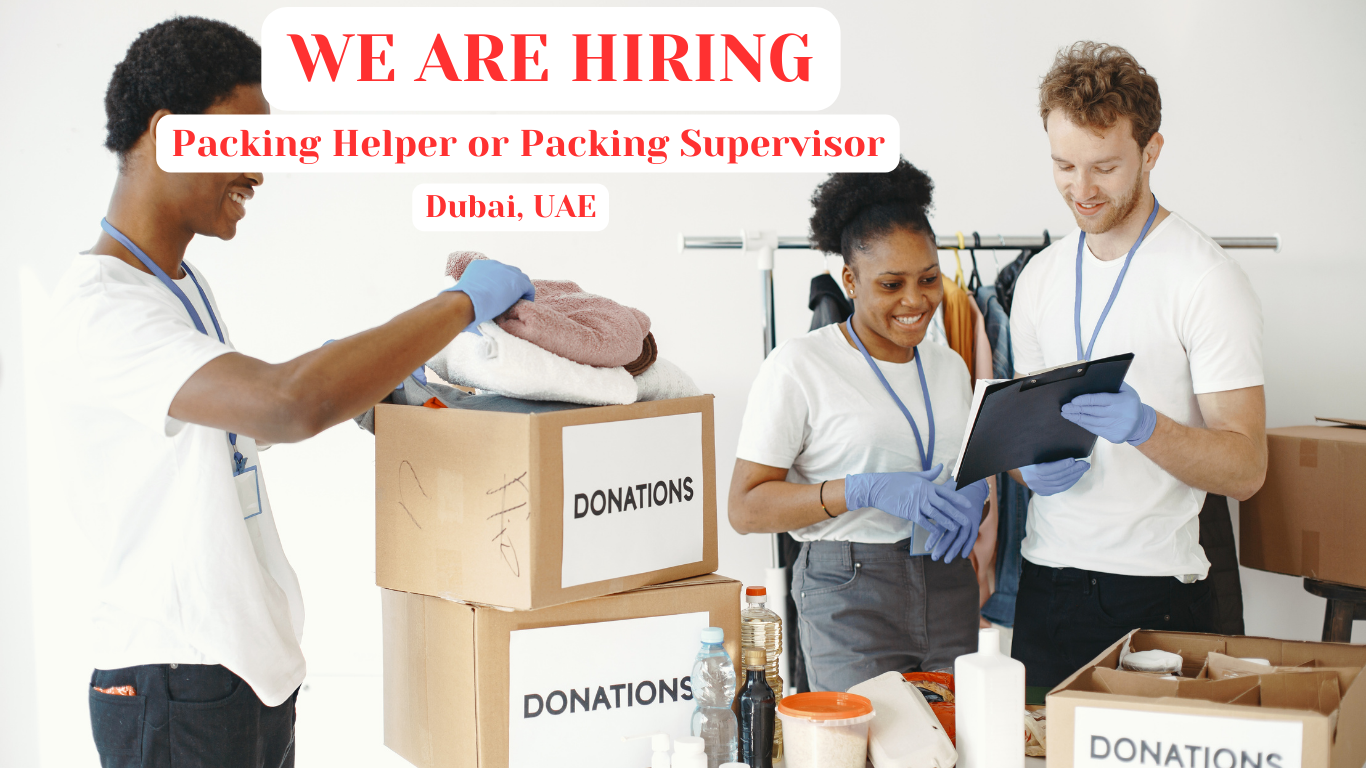 Packing Helper or Packing Supervisor